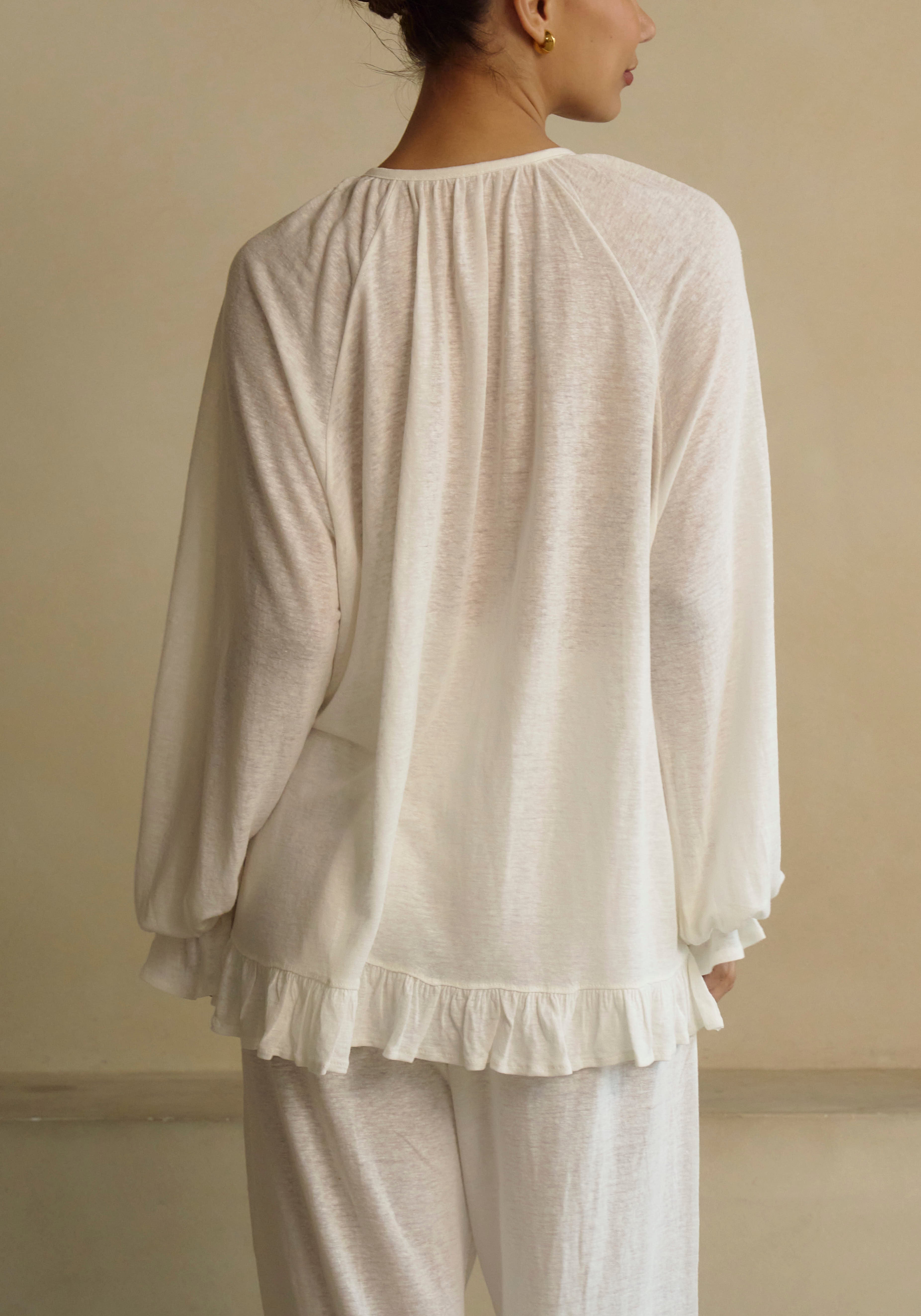 Ceres Linen Knit Blouse & Pants Set - gallery