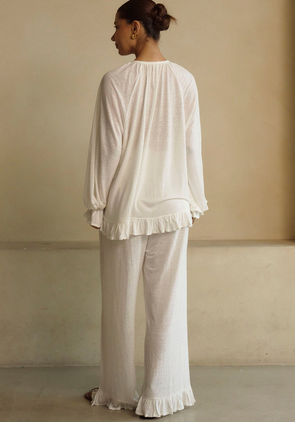 Ceres Linen Knit Blouse & Pants Set - gallery