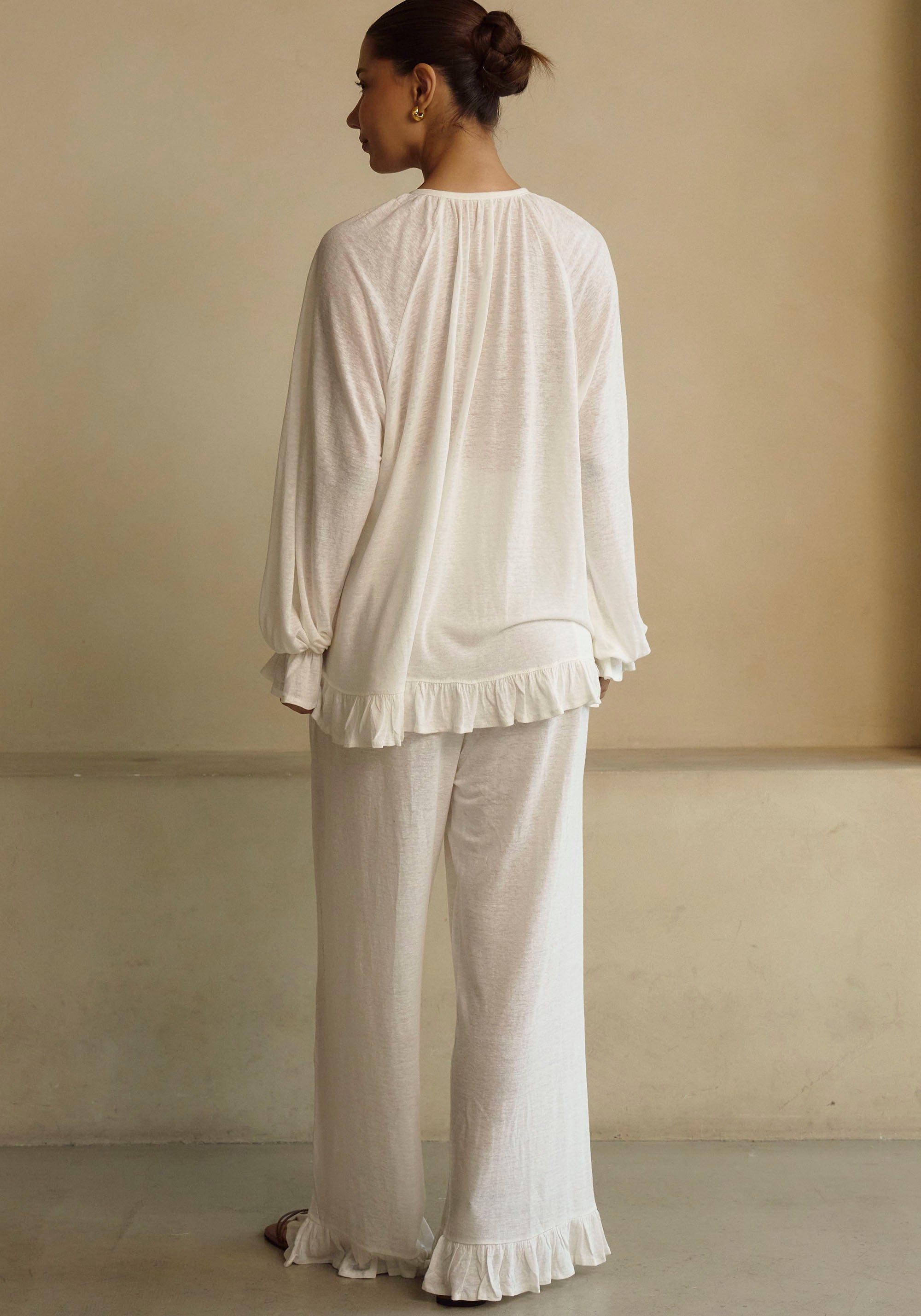 Ceres Linen Knit Blouse & Pants Set - gallery