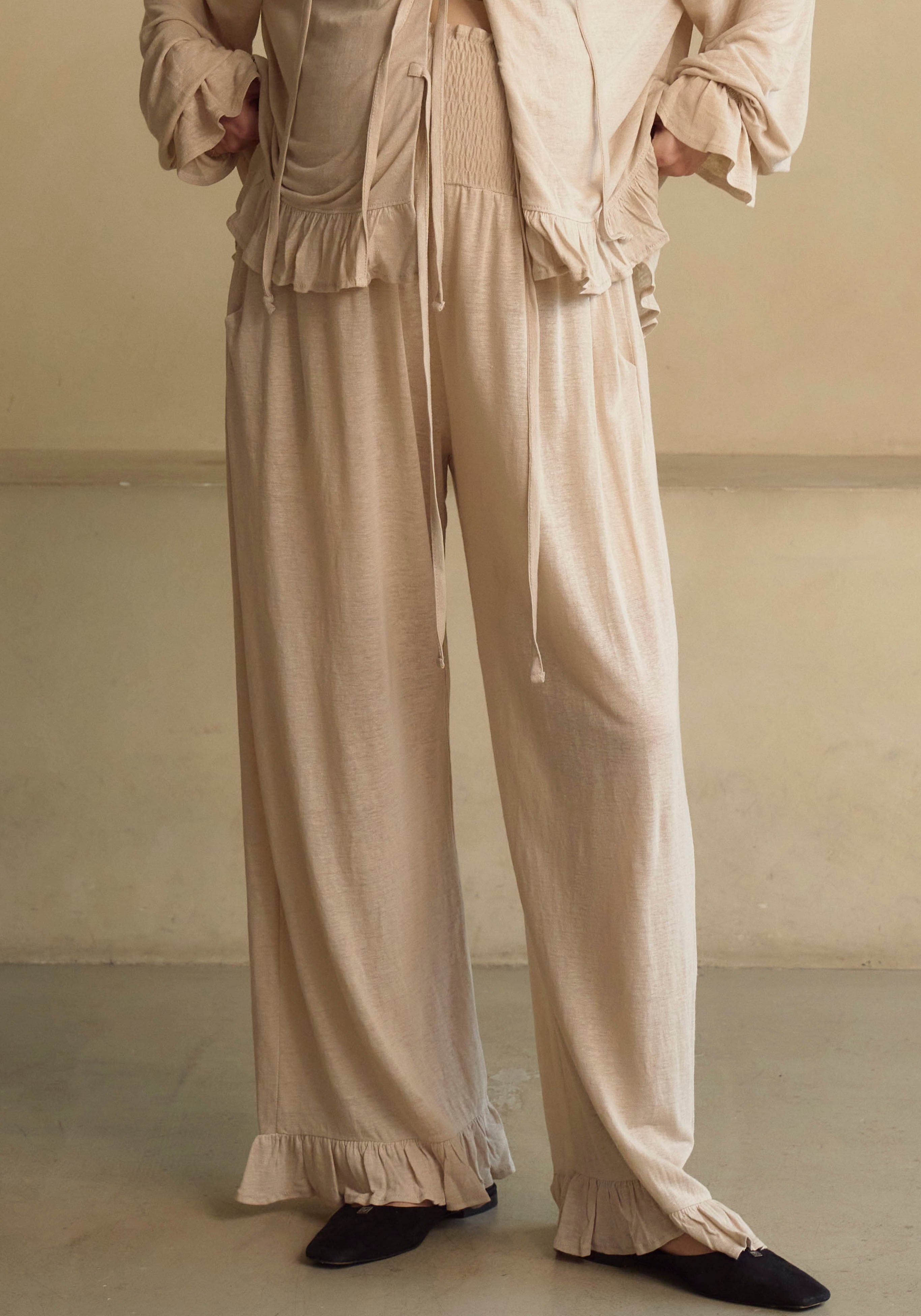 Ceres Linen Knit Blouse & Pants Set - gallery