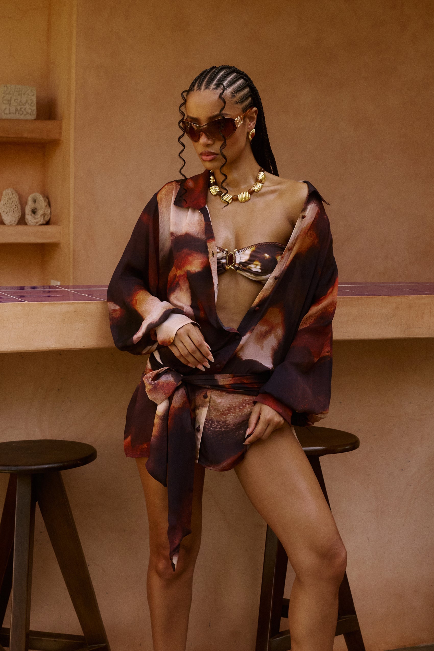 Melia Shirt Dress in Sarabi for Women - gallery