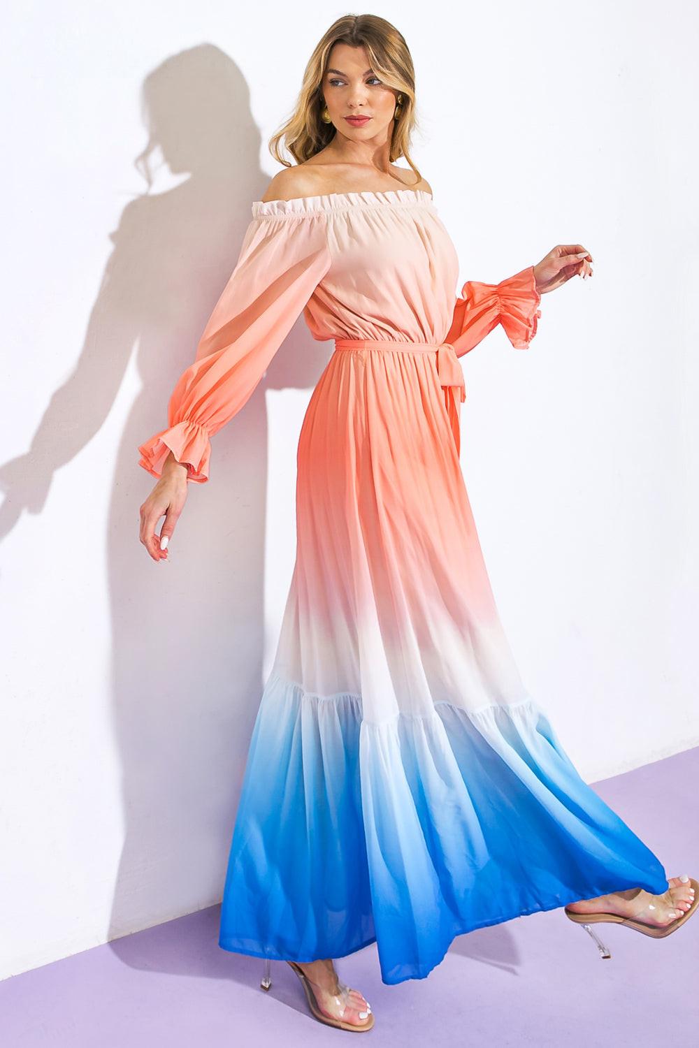 ENCHANT MY LOVE WOVEN MAXI DRESS — gallery
