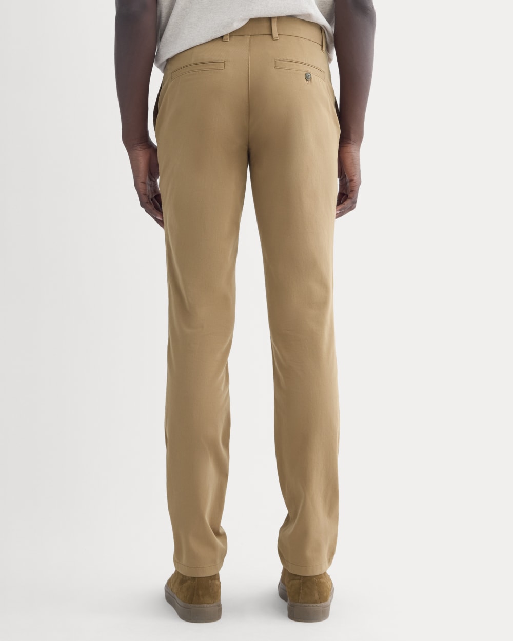 Toasted Coconut Slim Performance Chino Trousers for Men - gallery