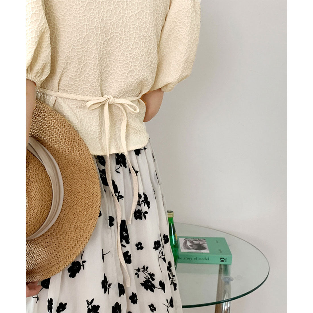 Wrap Top with Puff Sleeves for Women - gallery