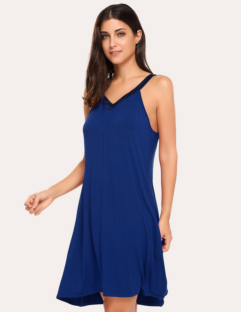 Cold Shoulder Racerback Night Dress - gallery
