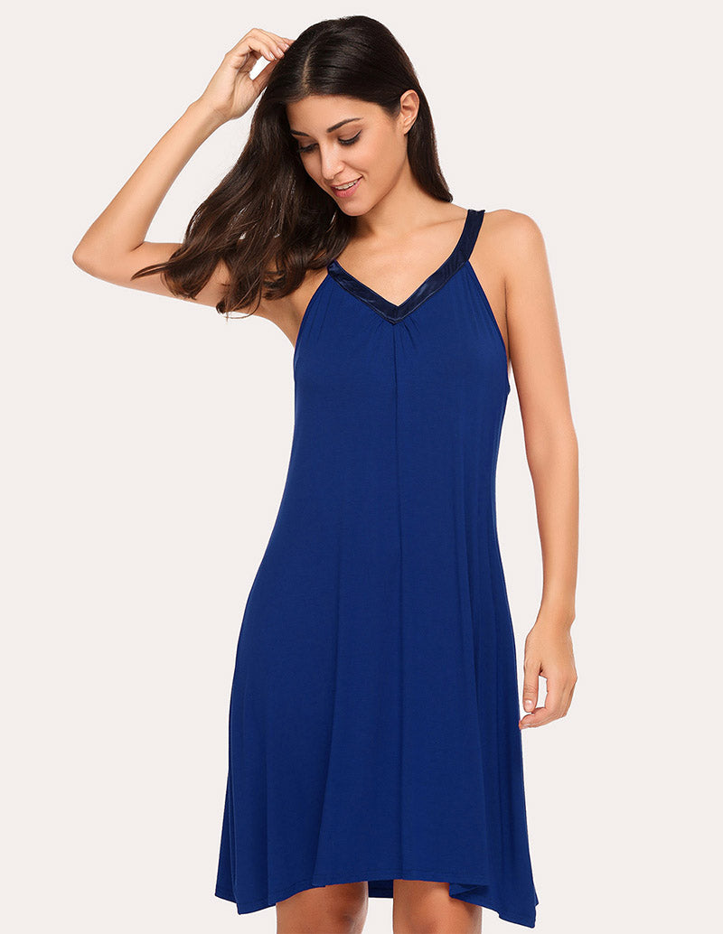 Cold Shoulder Racerback Night Dress - gallery