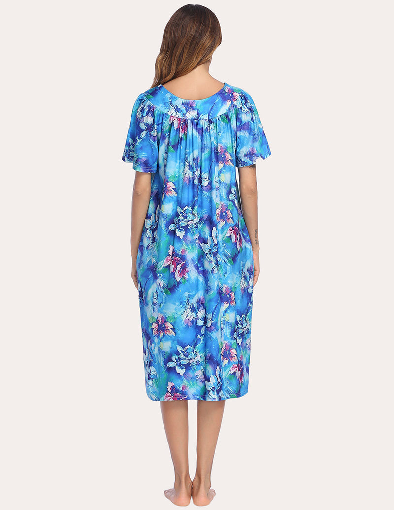 Short Sleeve Lounger Nightgown - gallery