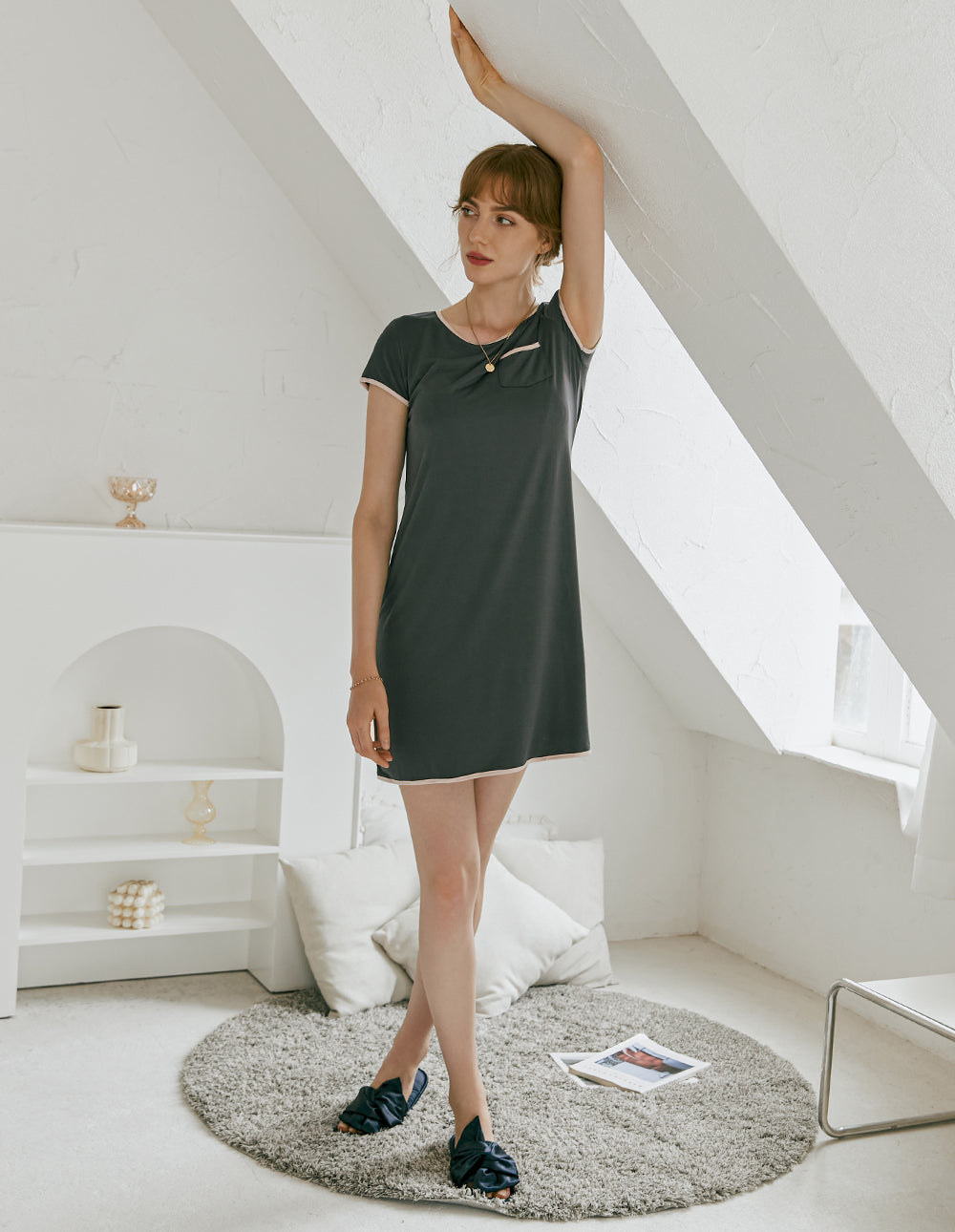 Comfy Nightshirt Sleep Dress - gallery