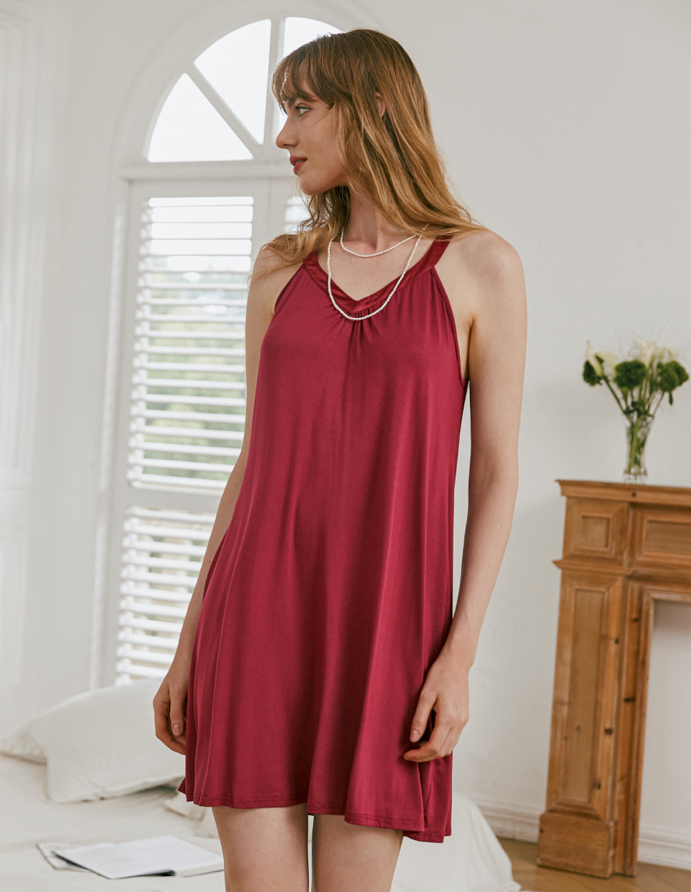 Cold Shoulder Racerback Night Dress
