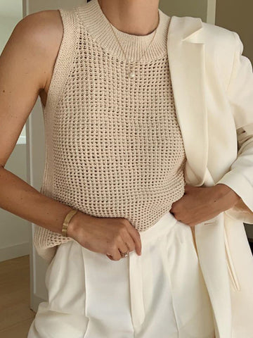 Halter Vest & Wide Leg Pants Set Trousers for Women - gallery