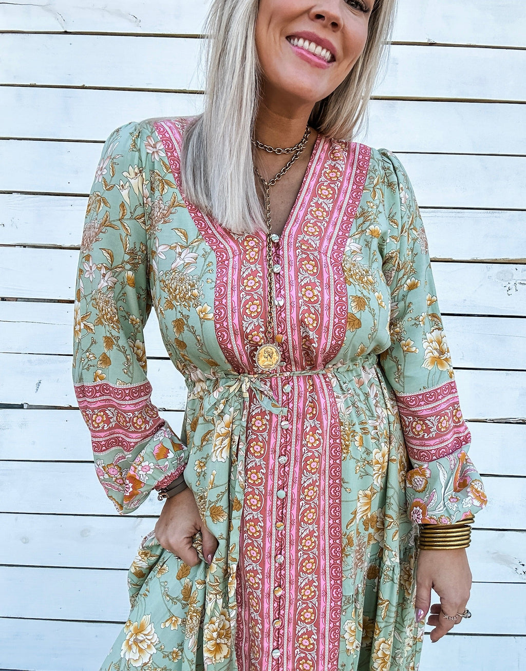 Boho Mood Maxi Dress for Women — Flattering Flowy Print