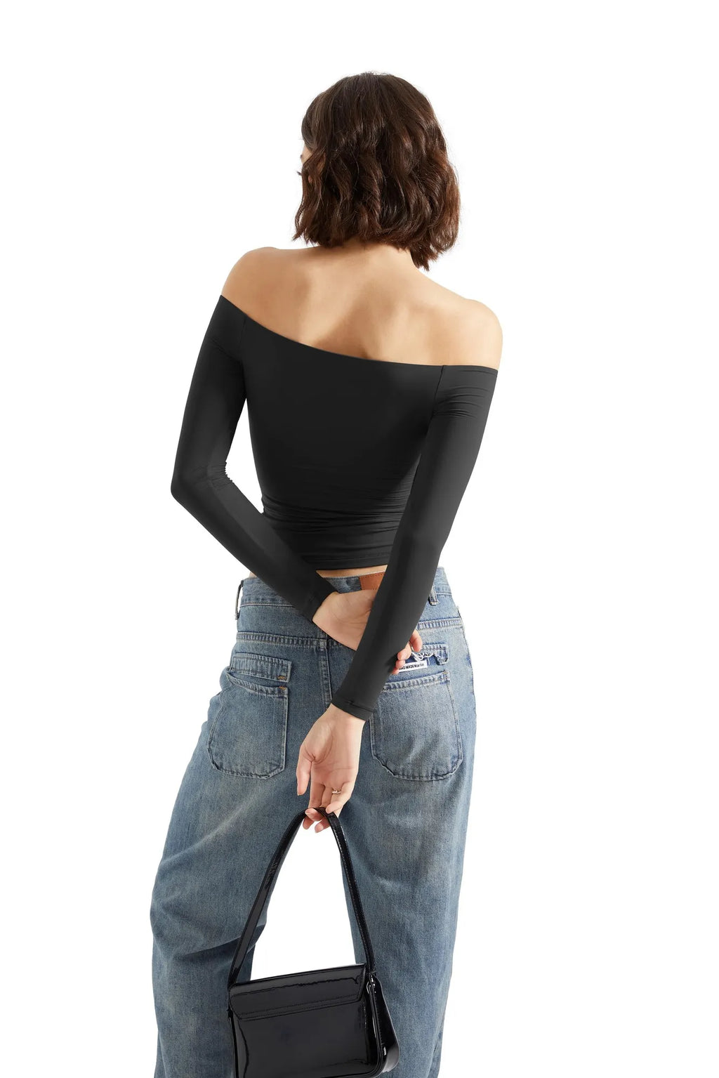 Buttery Soft Off-Shoulder Long-Sleeve Shirt for Women - gallery