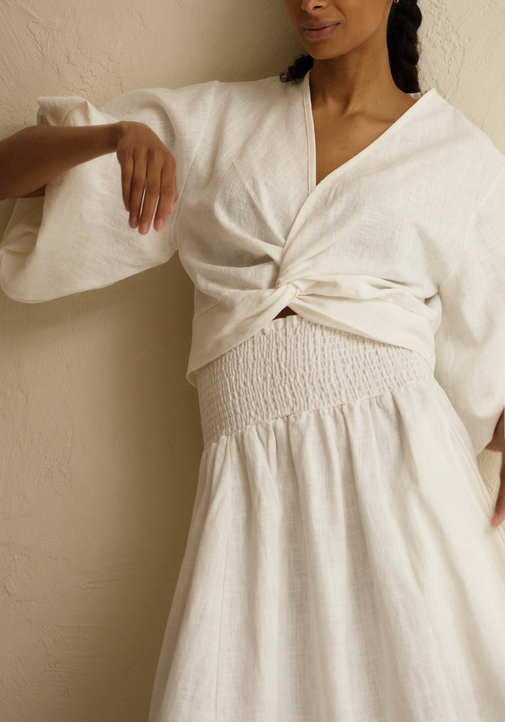 Linen Tish Top & Skirt Set - gallery