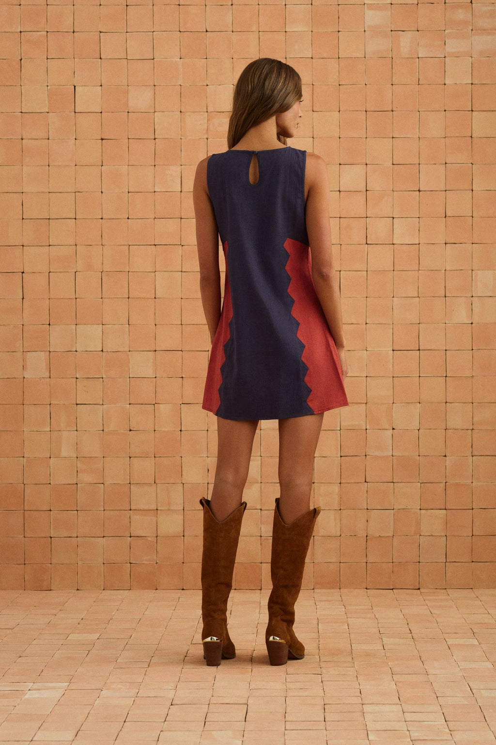Binnie Mini Dress In Foxglove — gallery