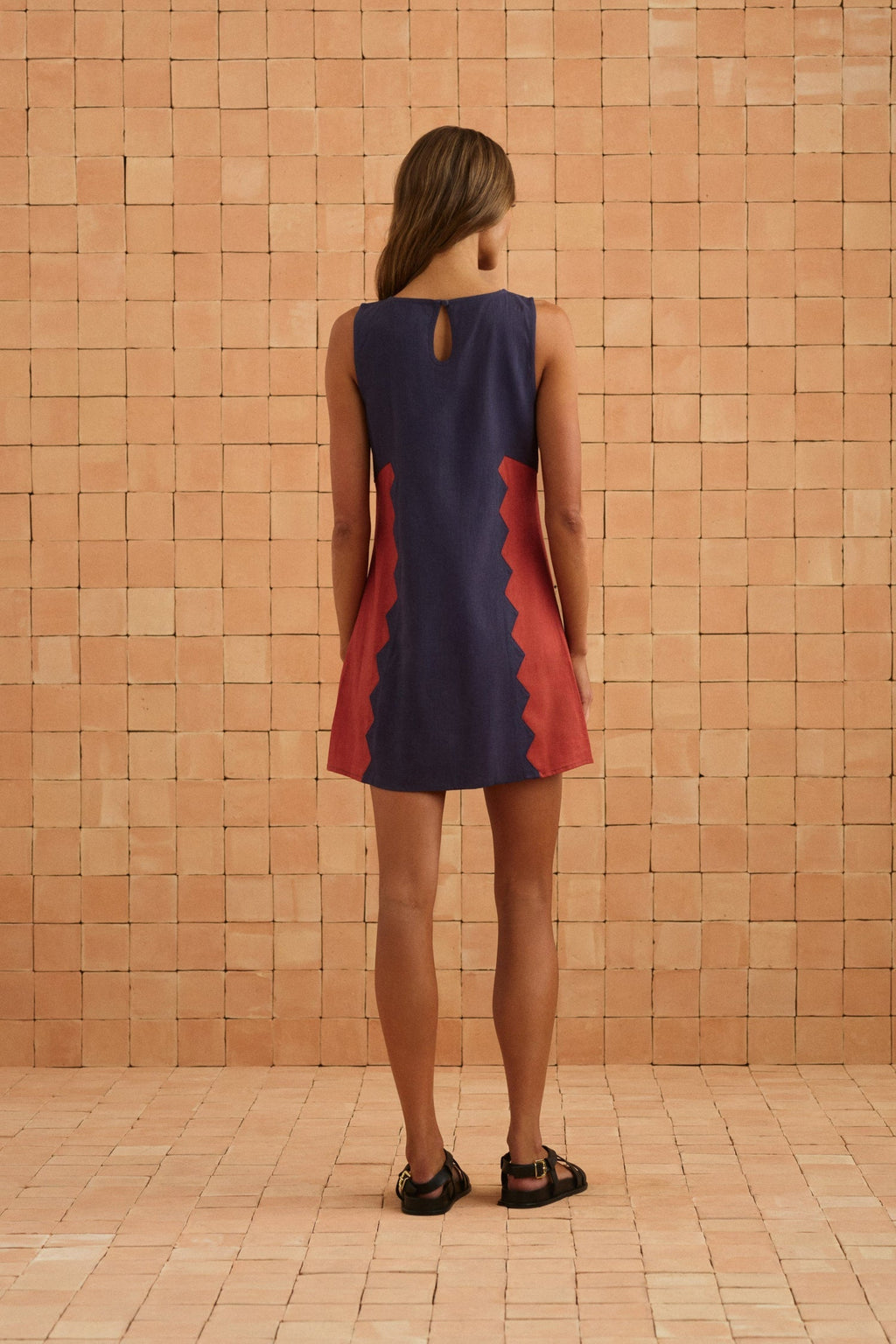 Binnie Mini Dress In Foxglove — gallery