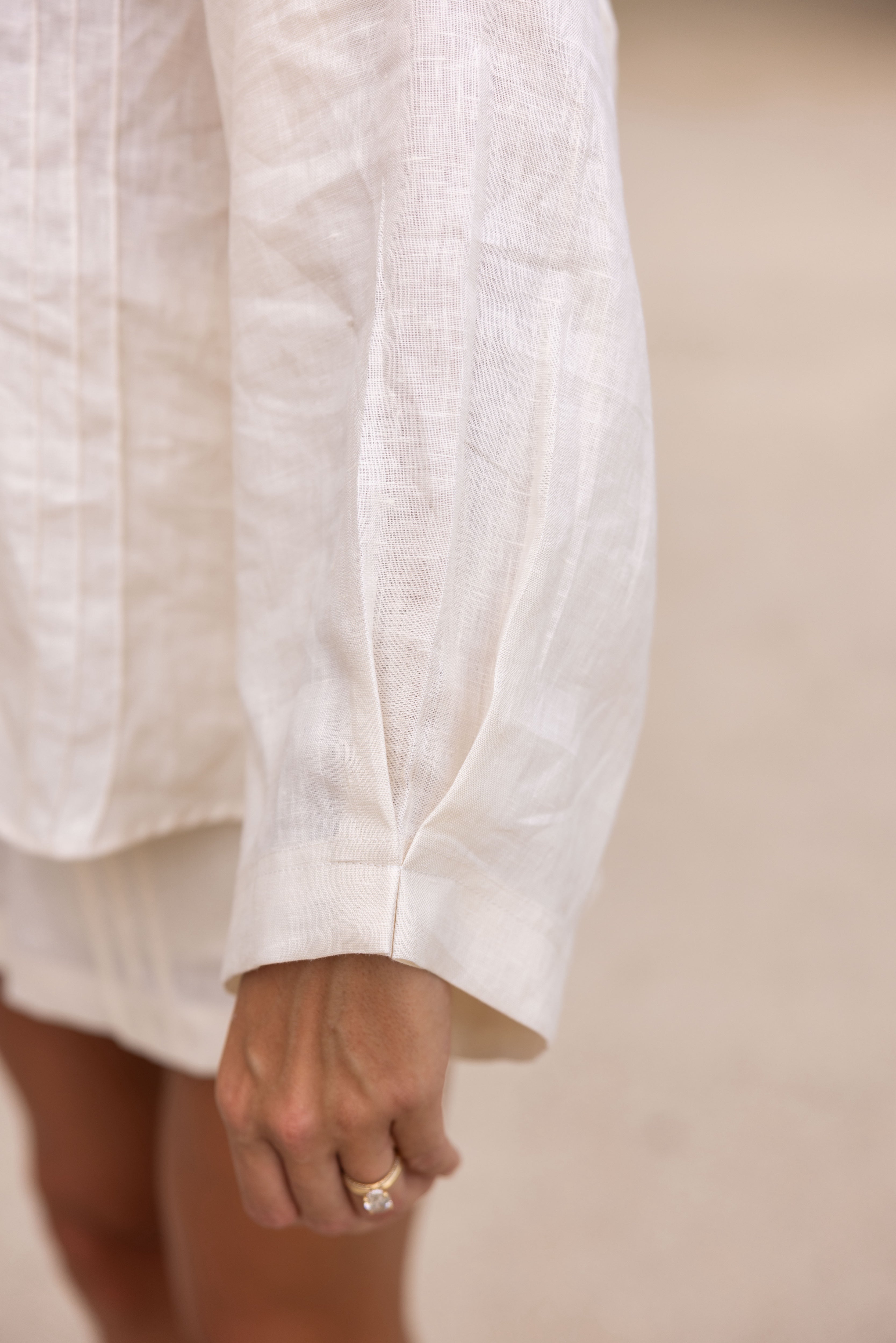 Morning Haze Shirt-Beige Top for Women - gallery