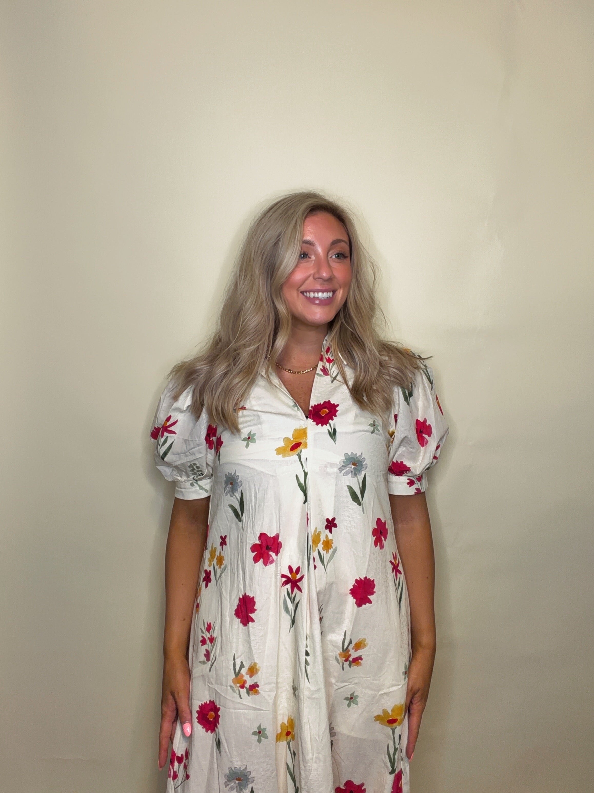 Vivienne Wildflower Midi Dress for Women