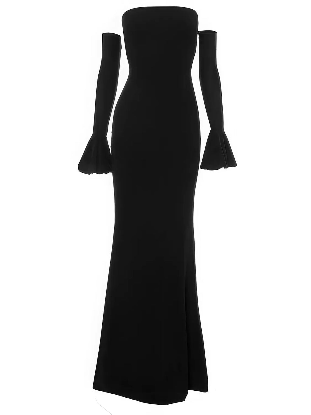 Wrap-Around Long Sleeve Mermaid Dress for Women - gallery