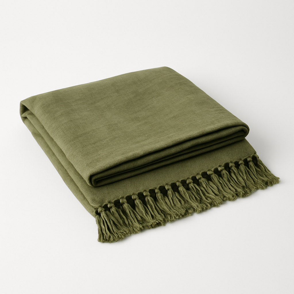 Amara – Linen Throw Blanket