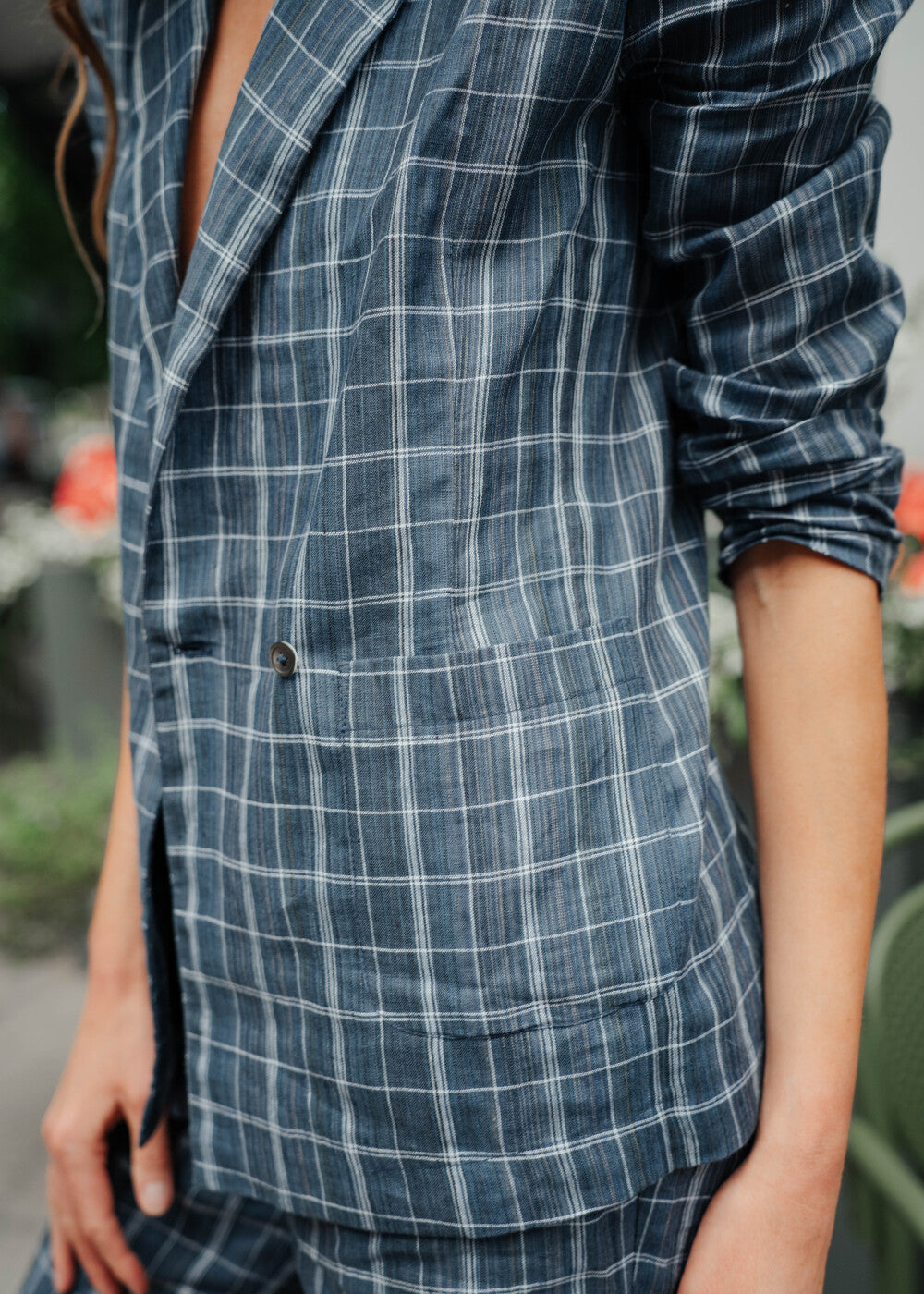 Sustainable Organic Linen Blazer for Women - gallery