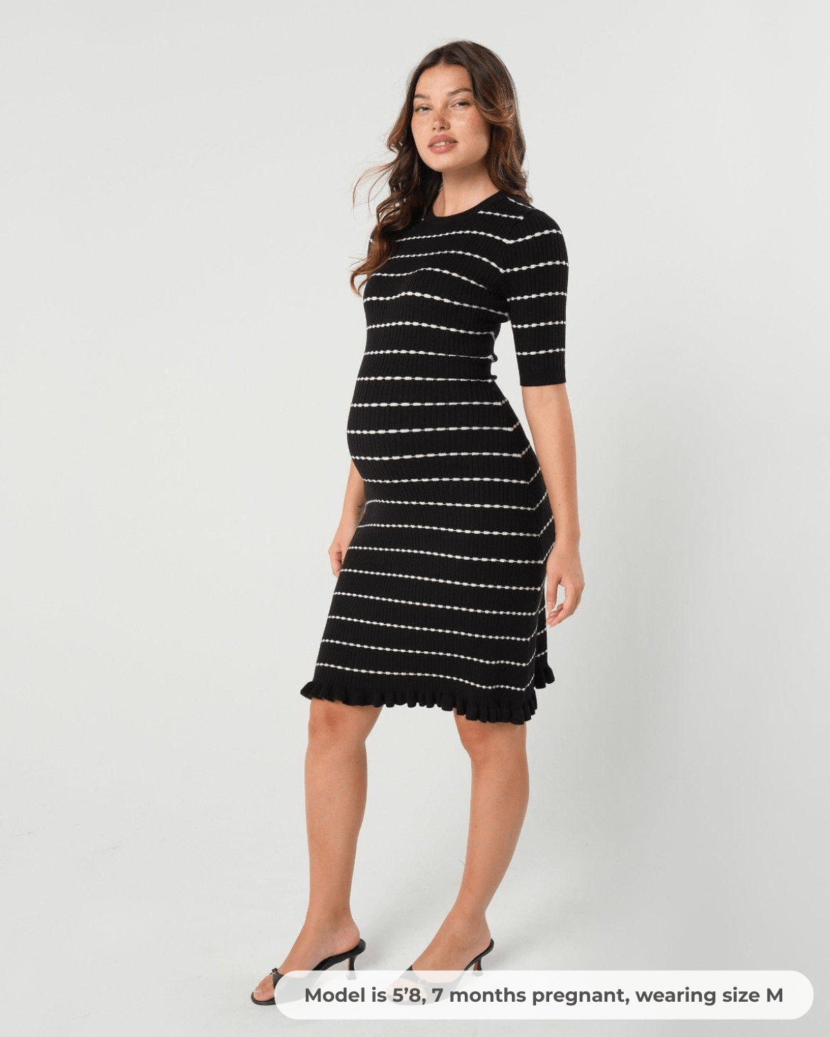 MARION ReNew - Louie Striped Knit Maternity & Nursing Dress — gallery