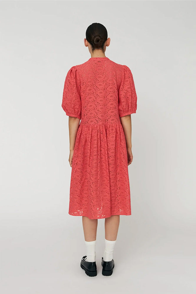 Summer Coral Lace Dress - gallery