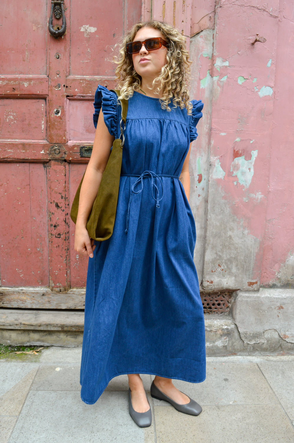 Denim Long Dress