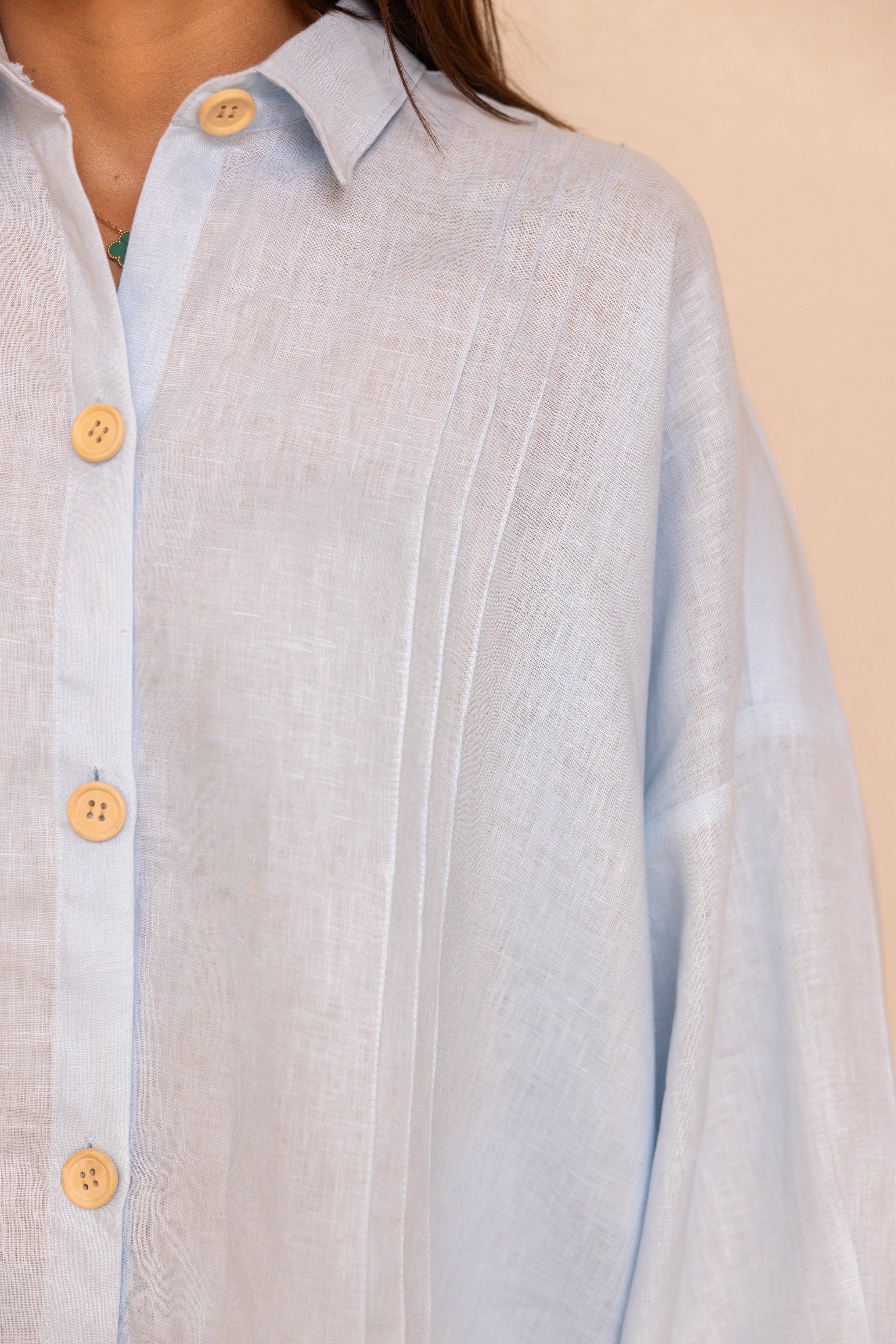 Morning Haze Shirt-Beige Top for Women - gallery