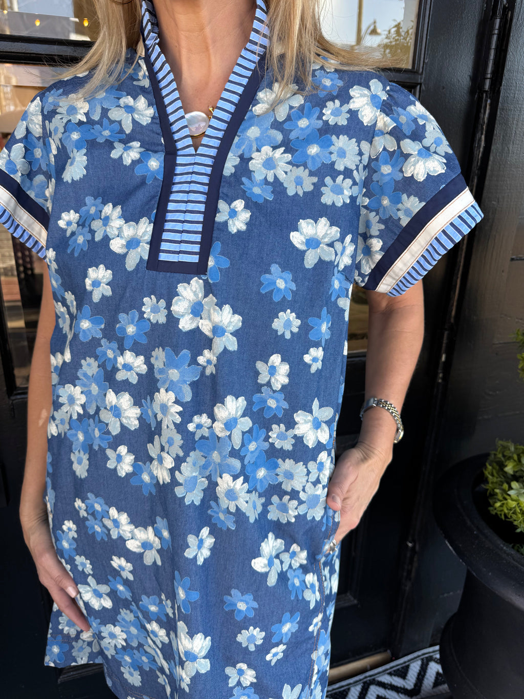 Kami Dress - Denim Blue - gallery