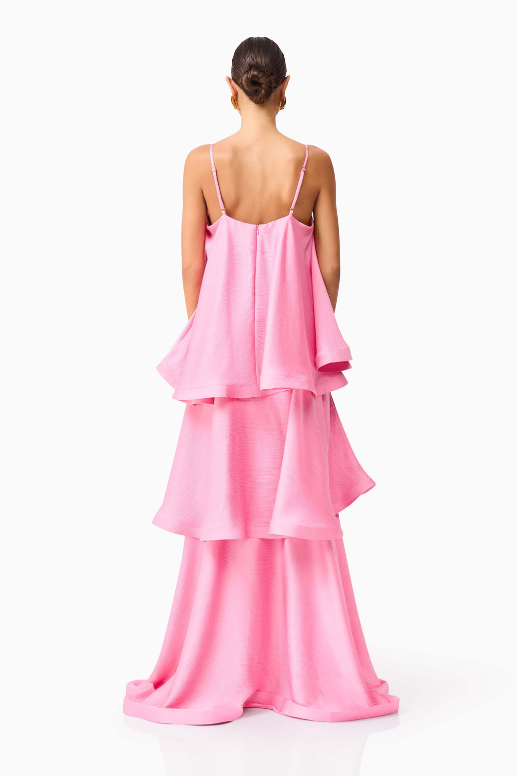 Tilly Tiered Satin Maxi Dress for Women - gallery
