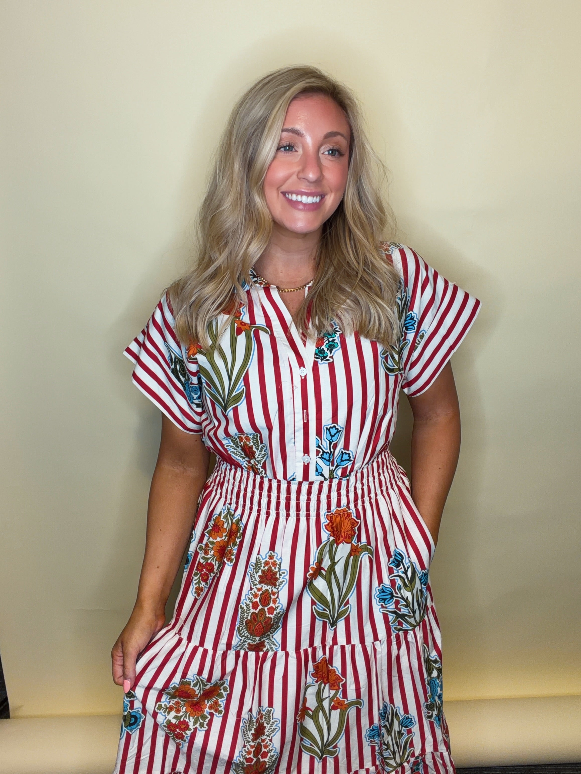 Celeste in Bloom Midi Dress for Women