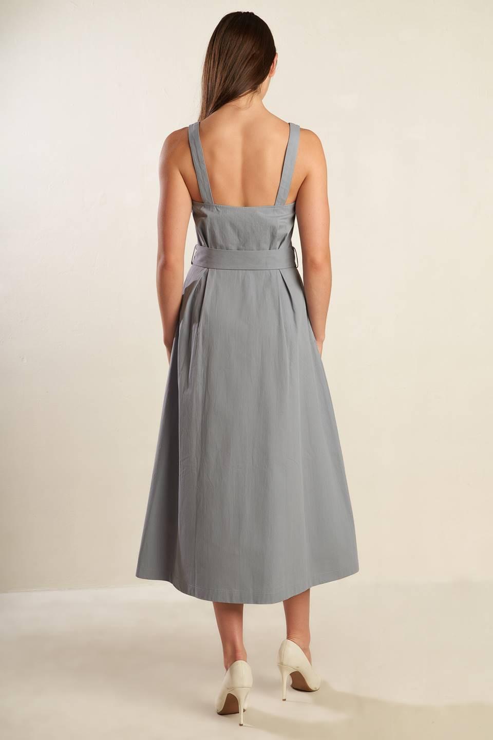 CALIFORNIA DREAMING WOVEN MIDI DRESS — gallery