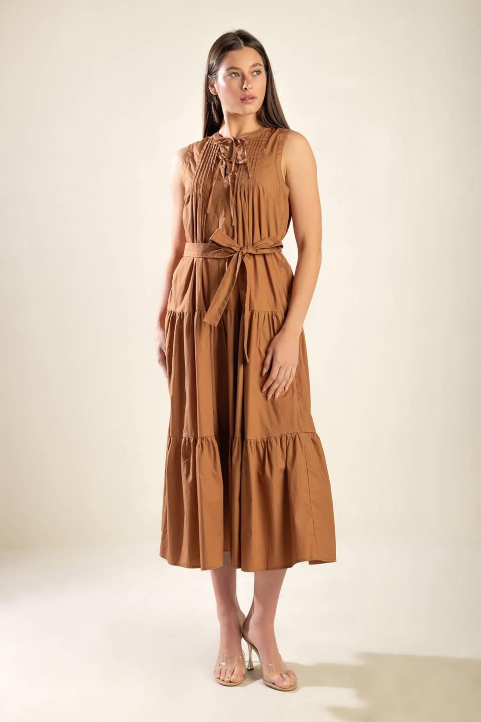 EVERYTHING I WANT WOVEN MIDI DRESS — gallery