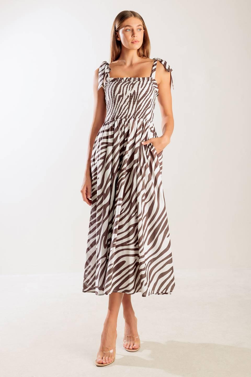 DANCING WITH THE WOVEN MIDI DRESS — gallery