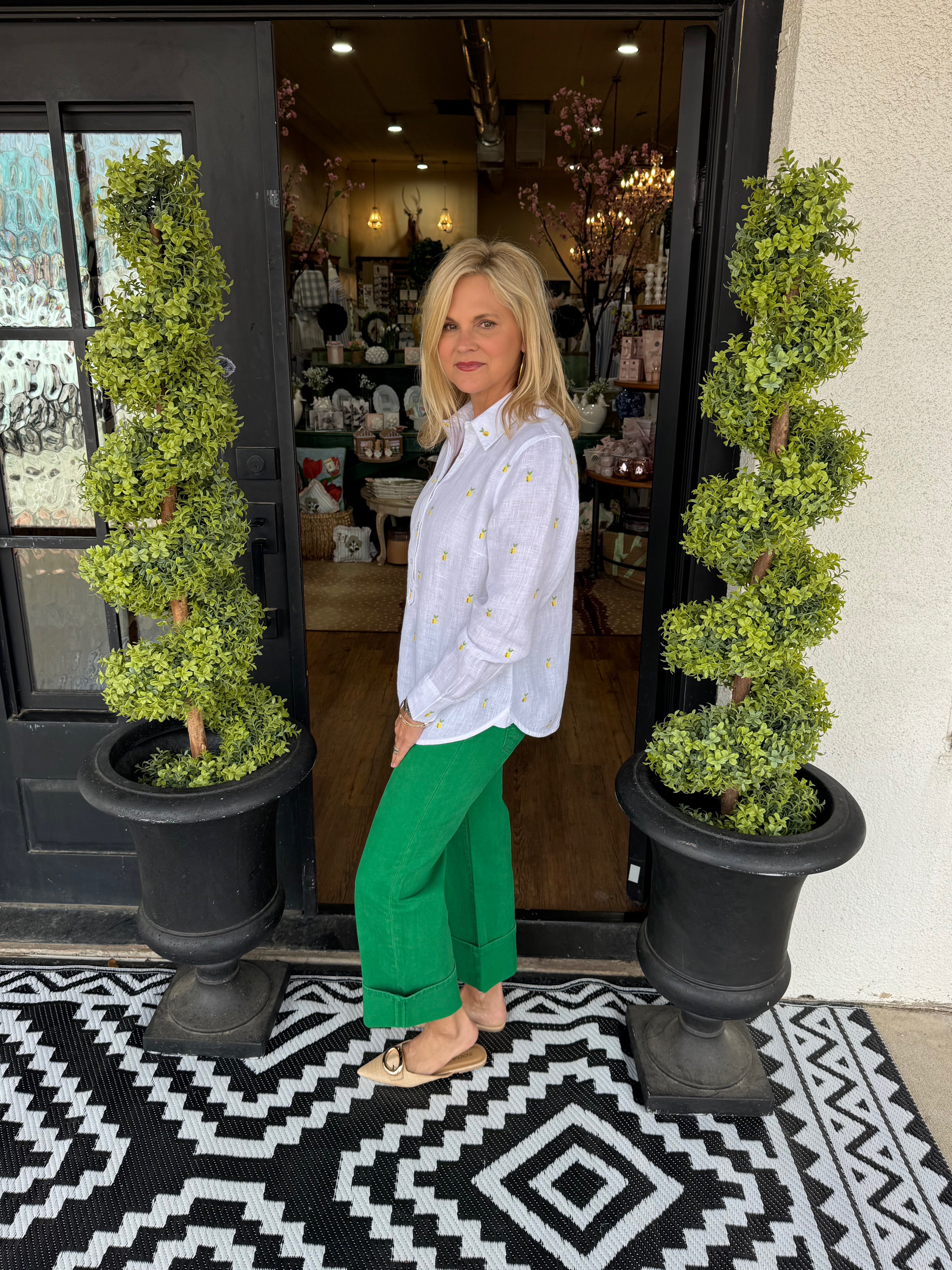 Ivy Jane Linen Lemon Top - gallery