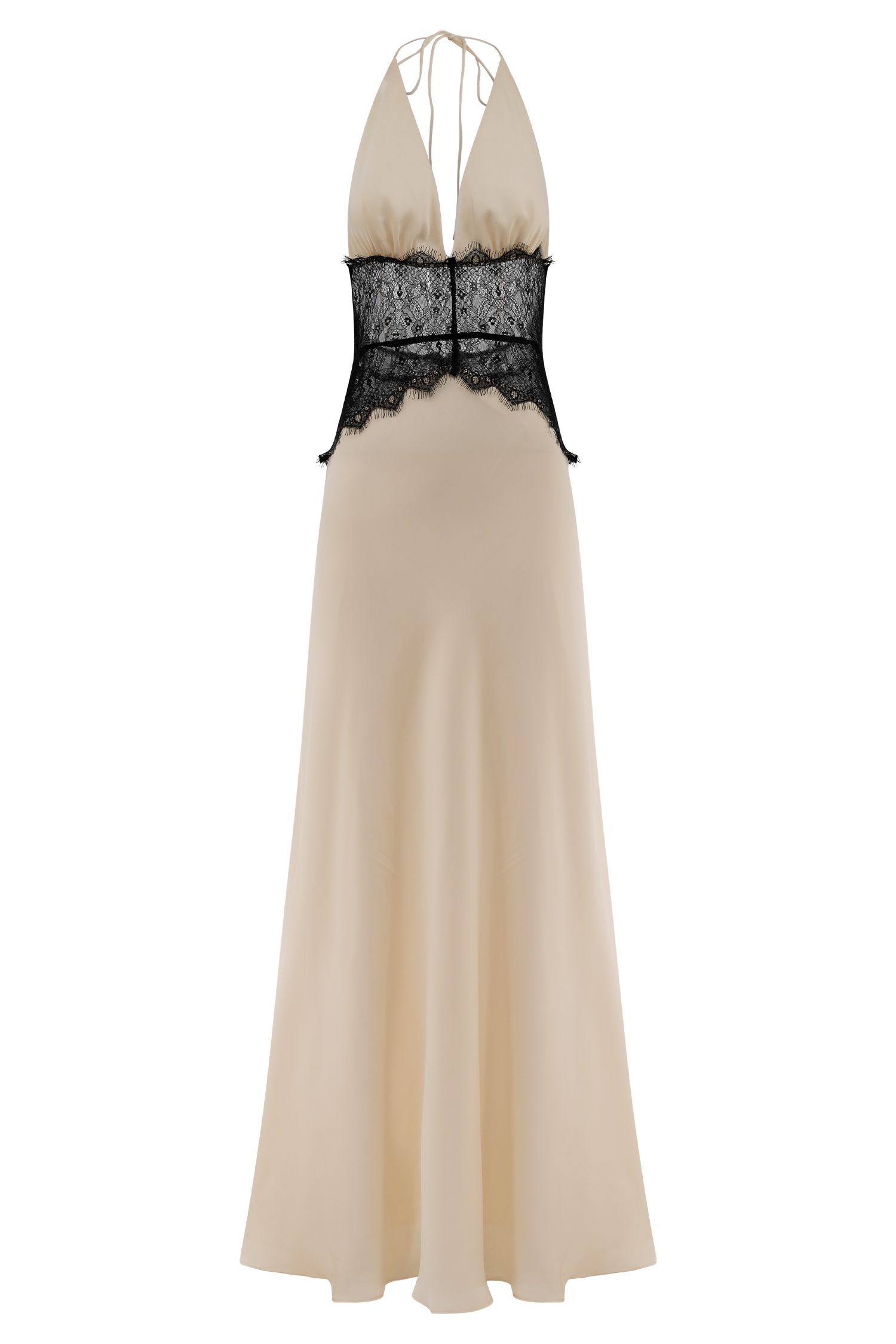 Dinah Lace and Satin Maxi Dress for Women - gallery