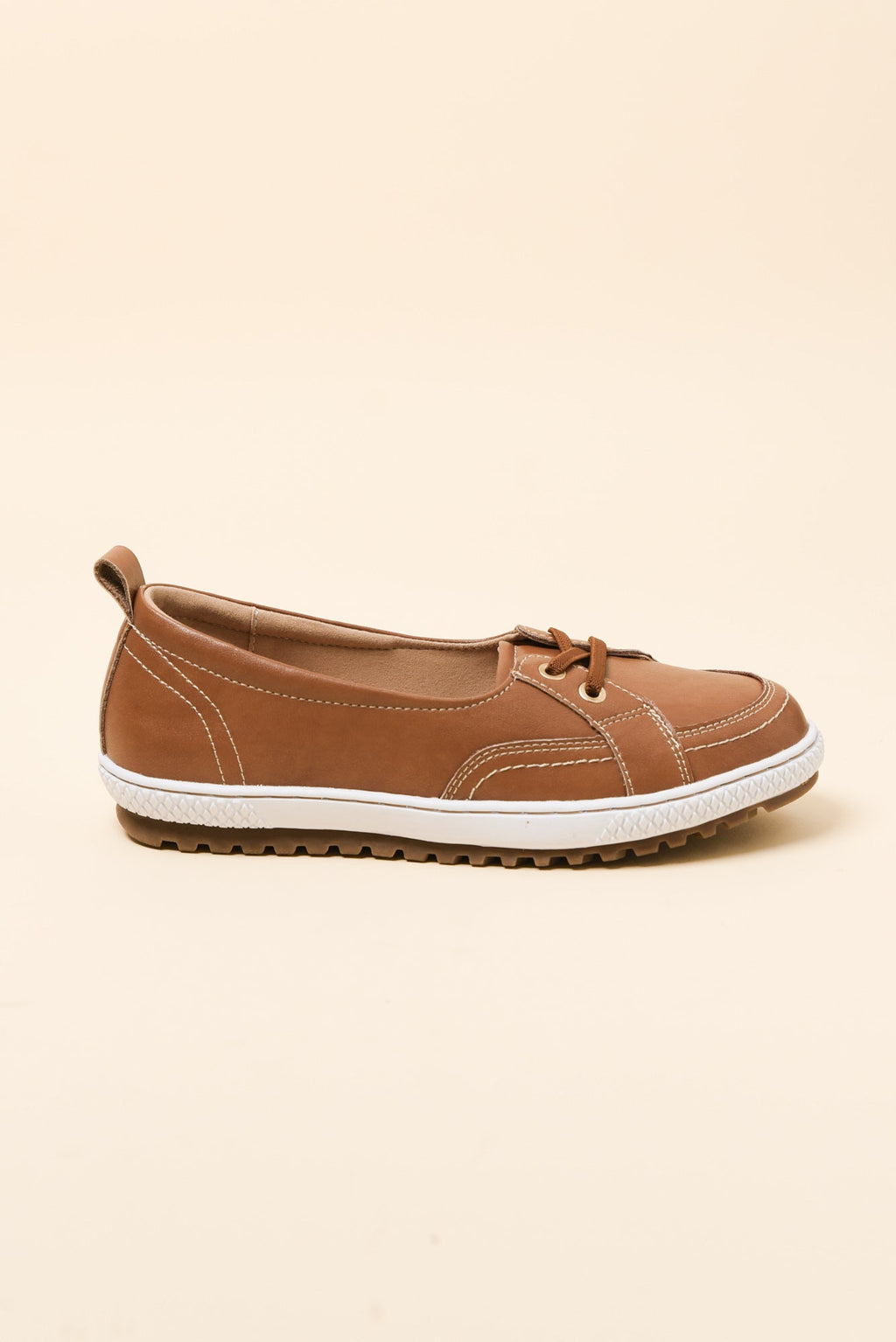 Garland Tan Leather Loafer Sneaker for Women