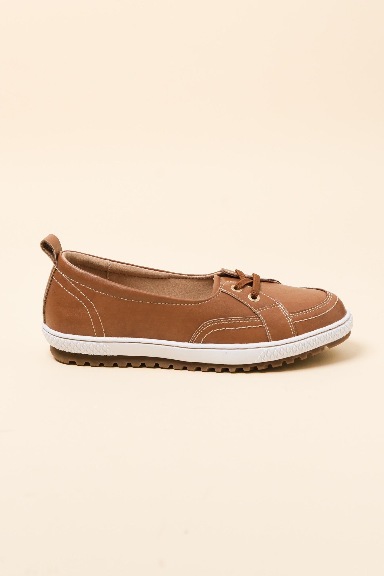 Garland Tan Leather Loafer Sneaker for Women