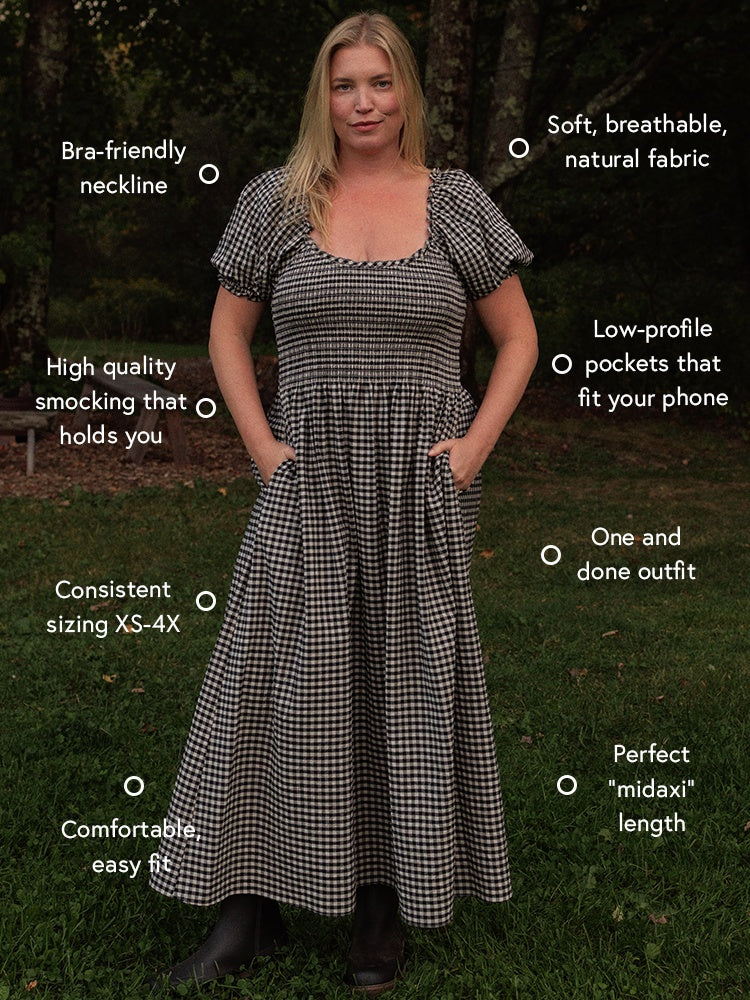 Goldie Smocked Short Sleeve Dress (Clearance) - gallery