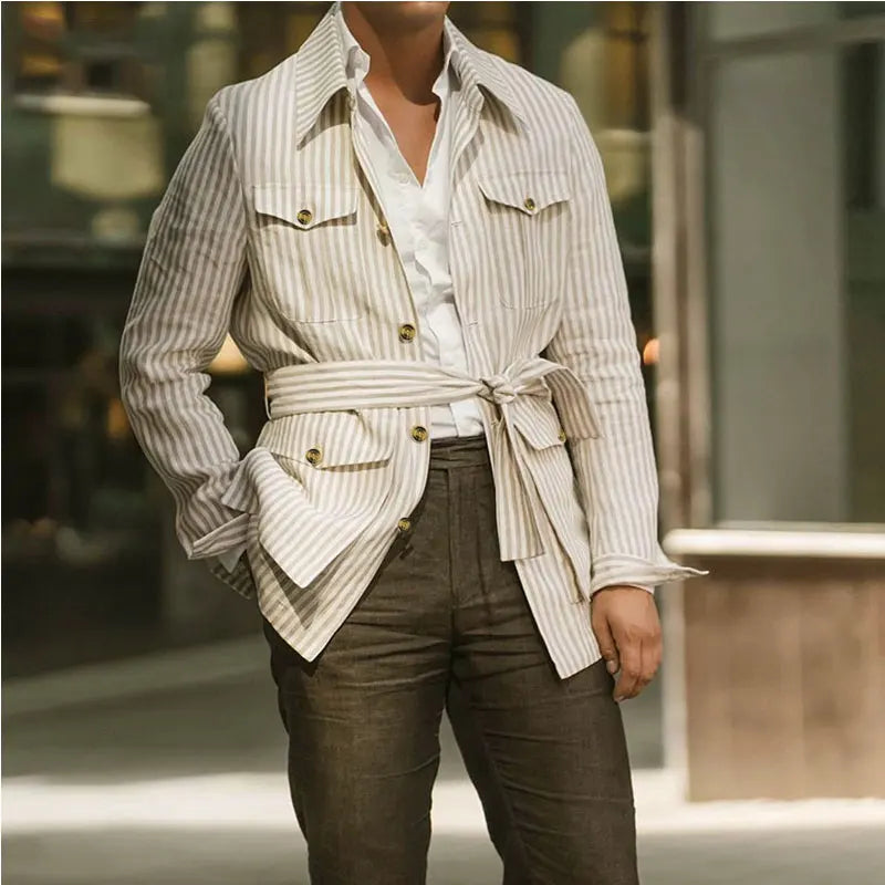 Carlson Striped Casual Blazer for Men