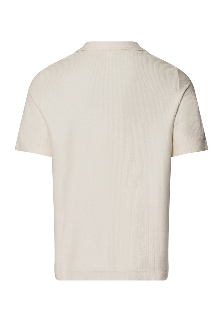 Loungy Summer V-Neck Shirt in Warm Sand for Women - gallery