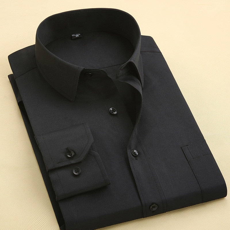 Slim Fit Long Sleeve Business Shirt for Men - gallery