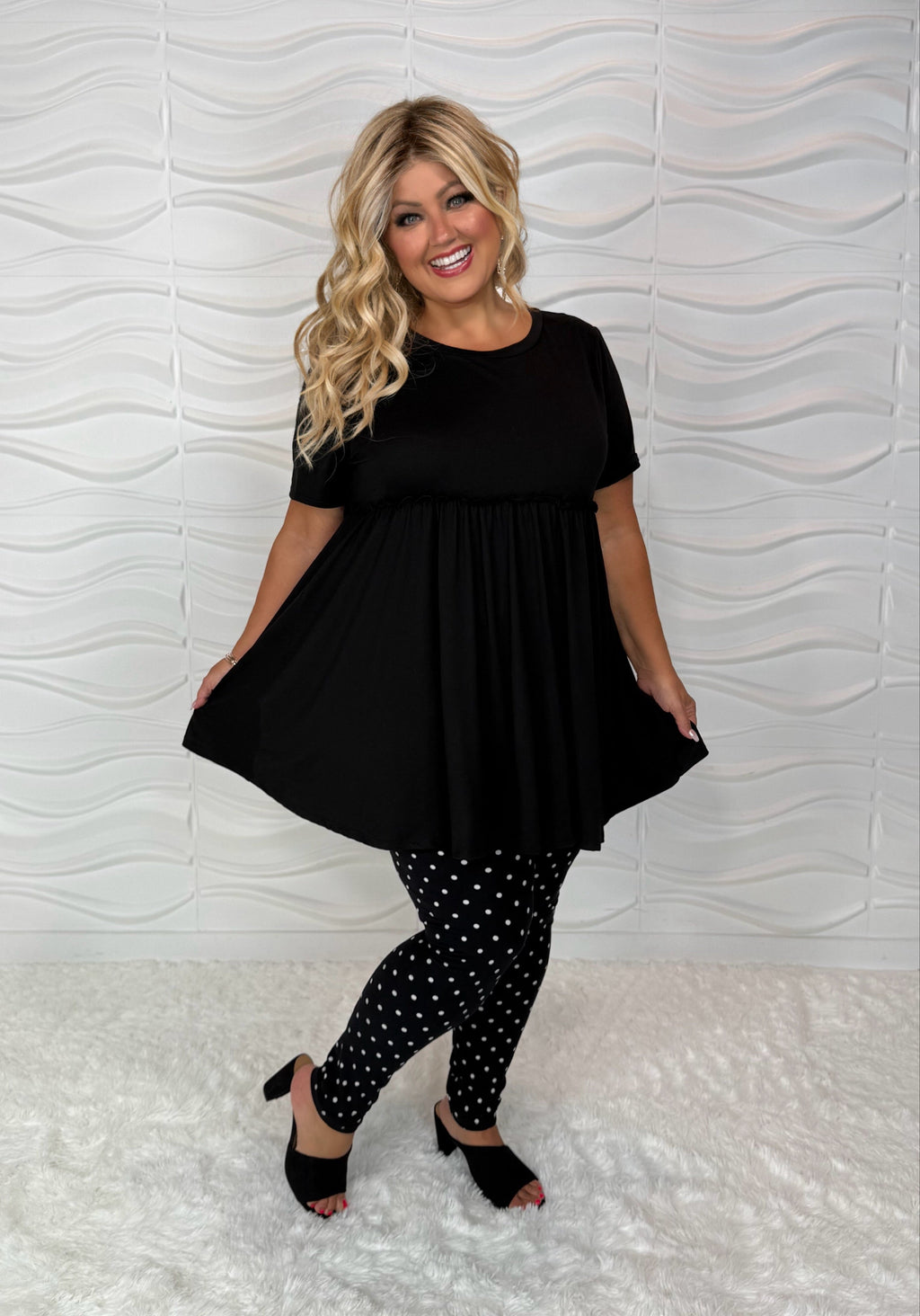 Chasing Dreams Ruffle Babydoll Tunic for Women - gallery