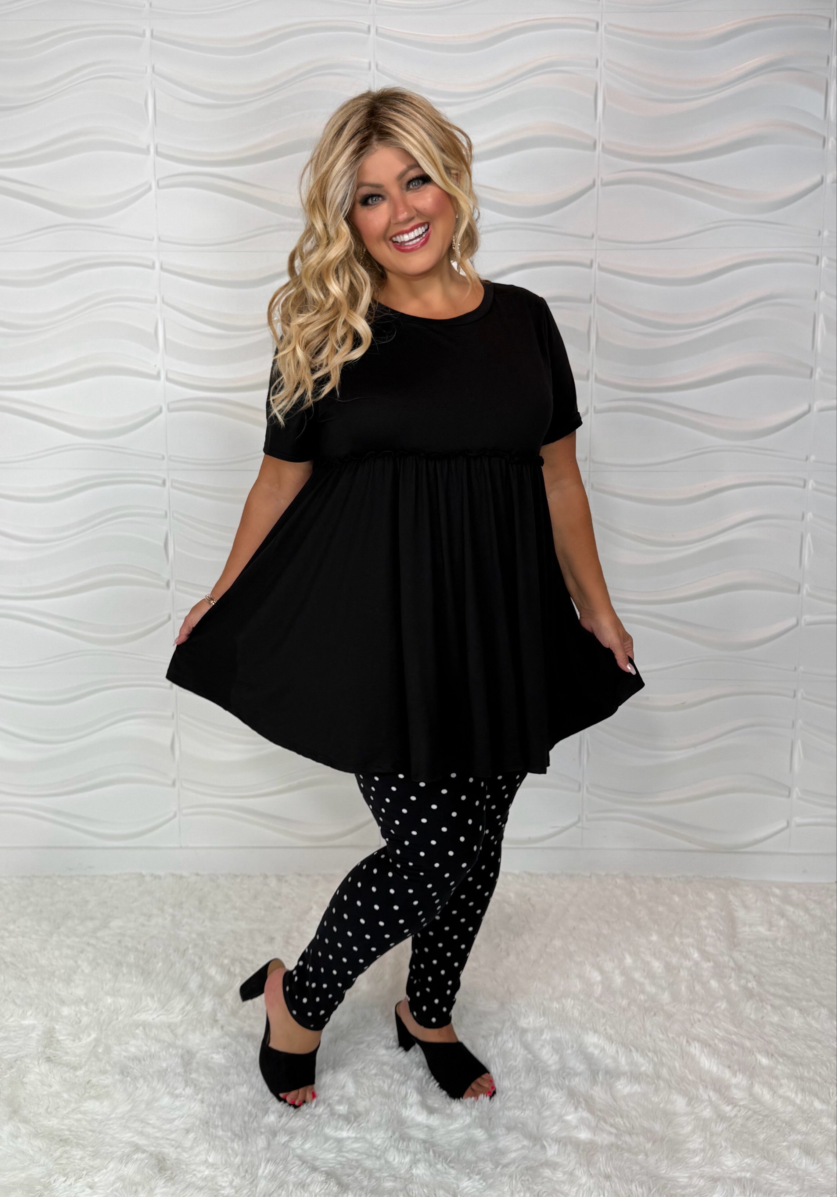 Chasing Dreams Ruffle Babydoll Tunic for Women - gallery