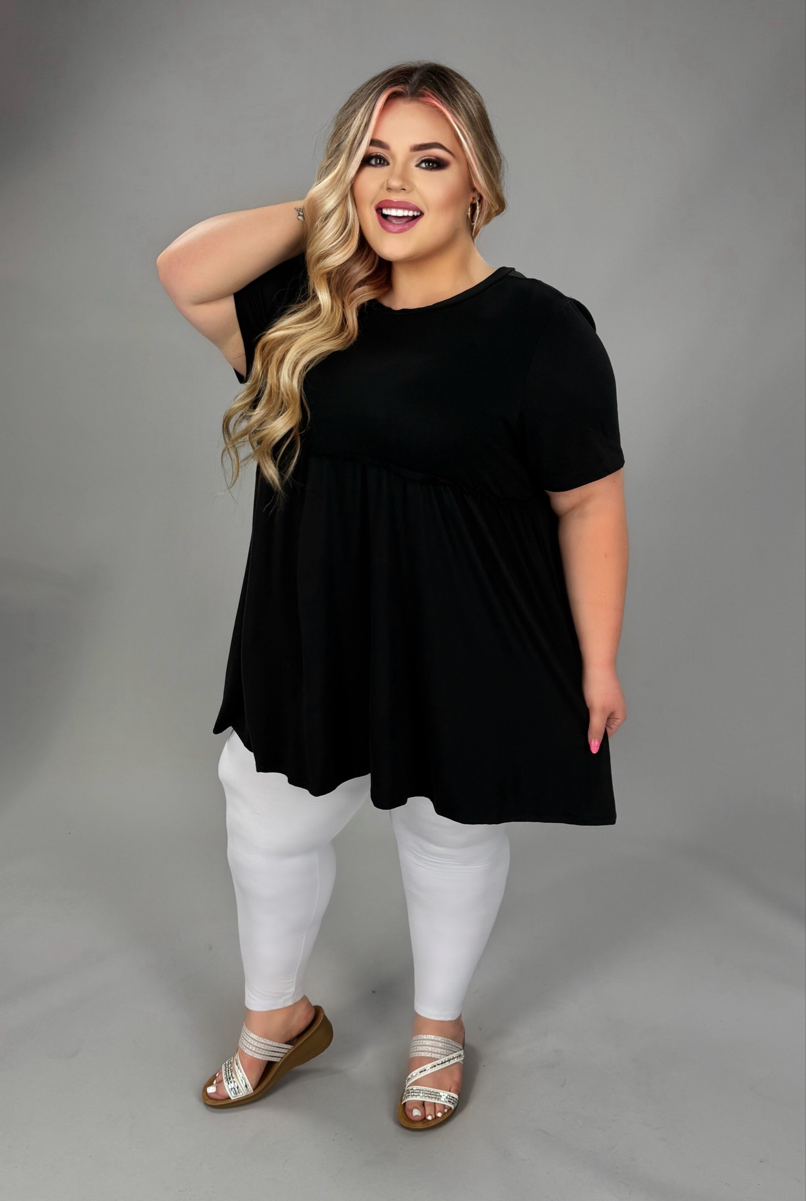 Chasing Dreams Ruffle Babydoll Tunic for Women - gallery