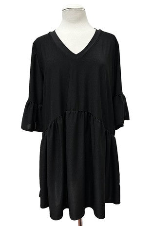True Devotion Babydoll Top Tulip Sleeve for Women - gallery