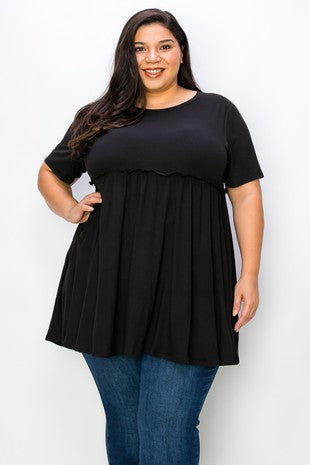 Chasing Dreams Ruffle Babydoll Tunic for Women - gallery