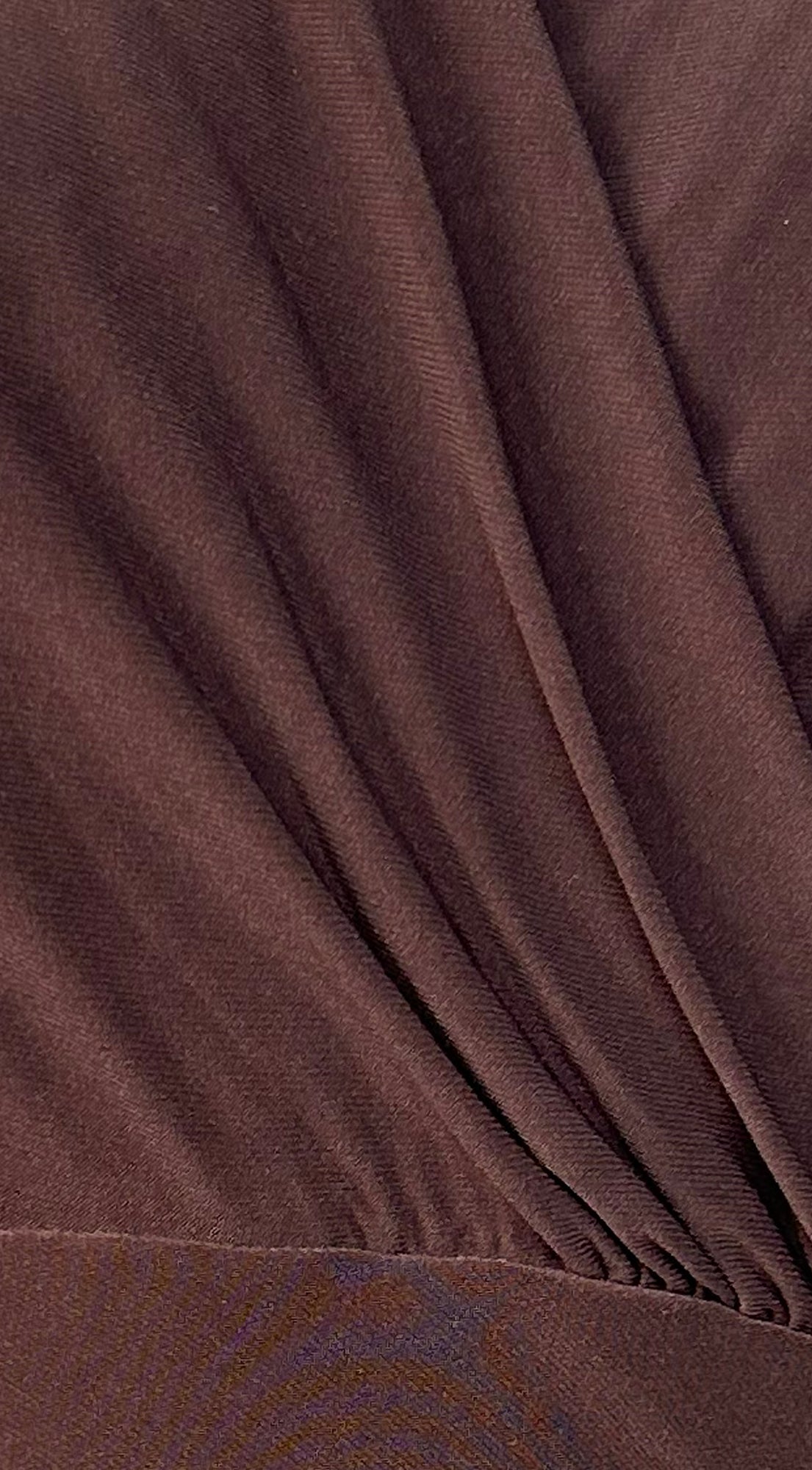 Seralya V Neck Surplice Pleated Midi Dress - Brown — gallery