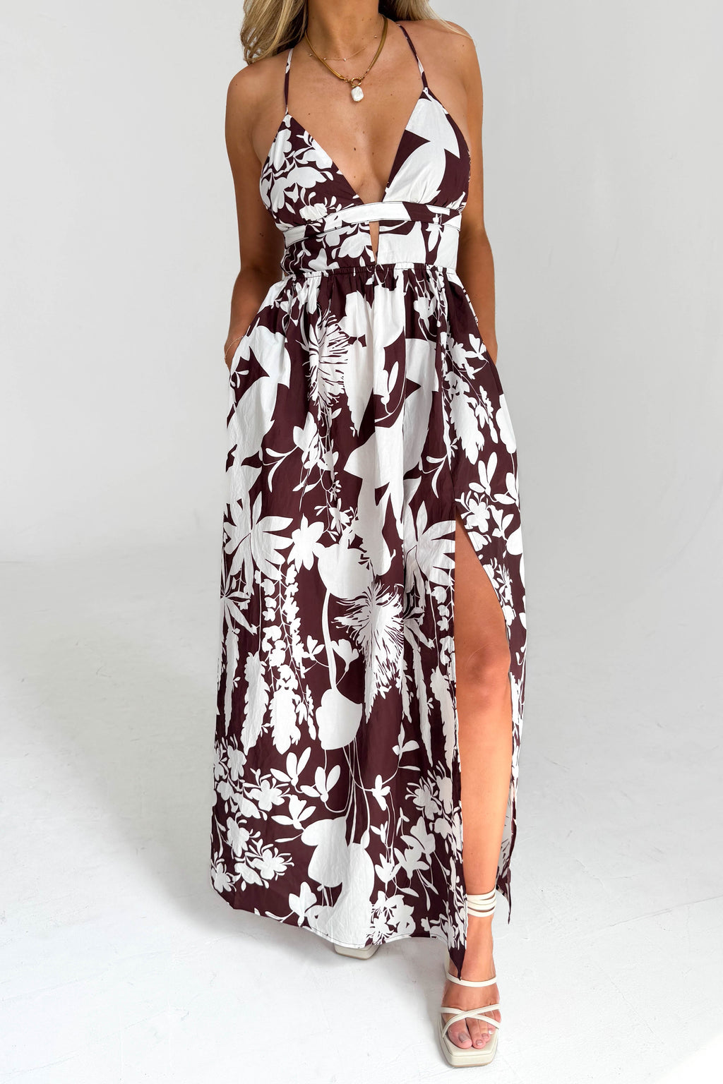 Vacation Feels Dress in Brown - gallery