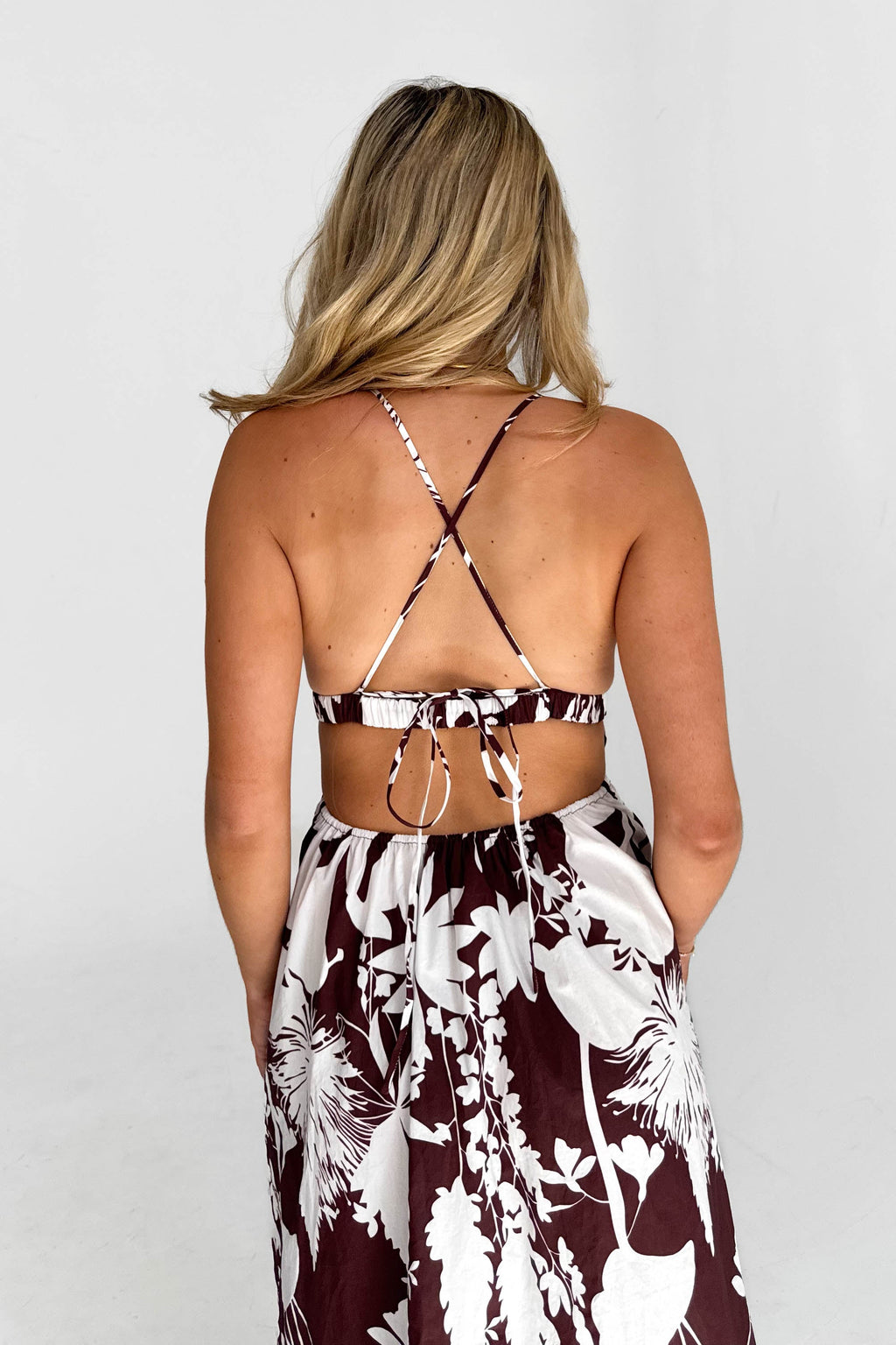 Vacation Feels Dress in Brown - gallery